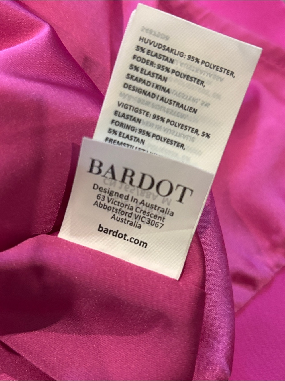NWT Revolve Zoriannna Hot Pink Georgia Strapless Ruffle-Trim Midi Dress Small - Picture 13 of 13